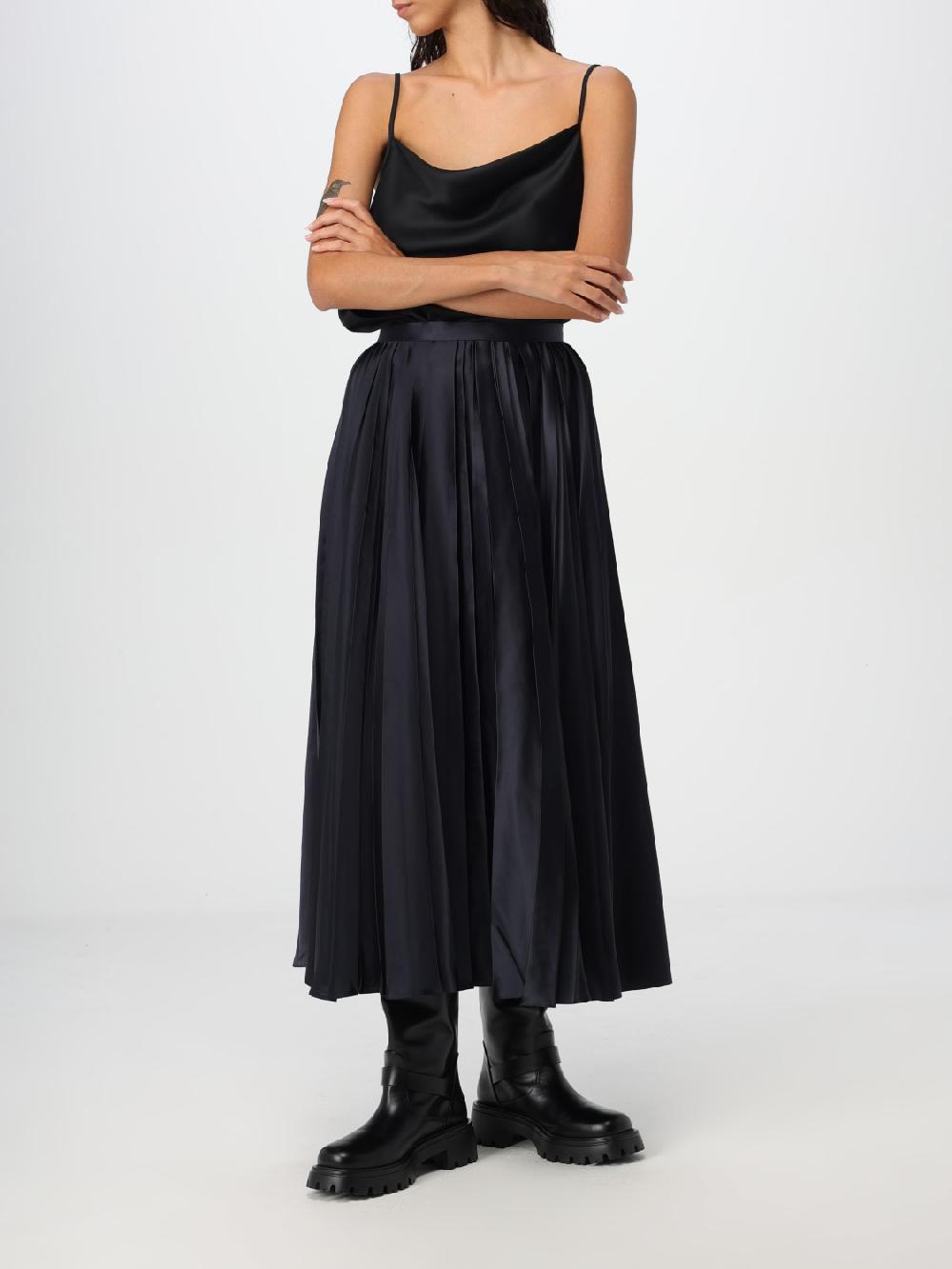 Giglio Gonna Midi Del Core In Viscosa Plissettata