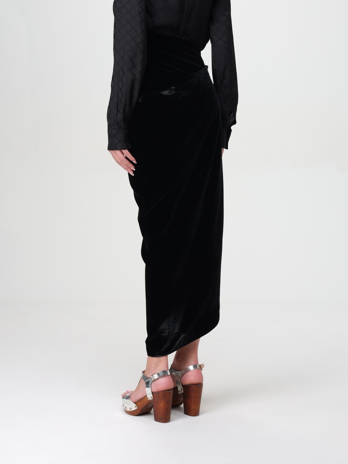 Giglio Gonna Midi Etro In Velluto