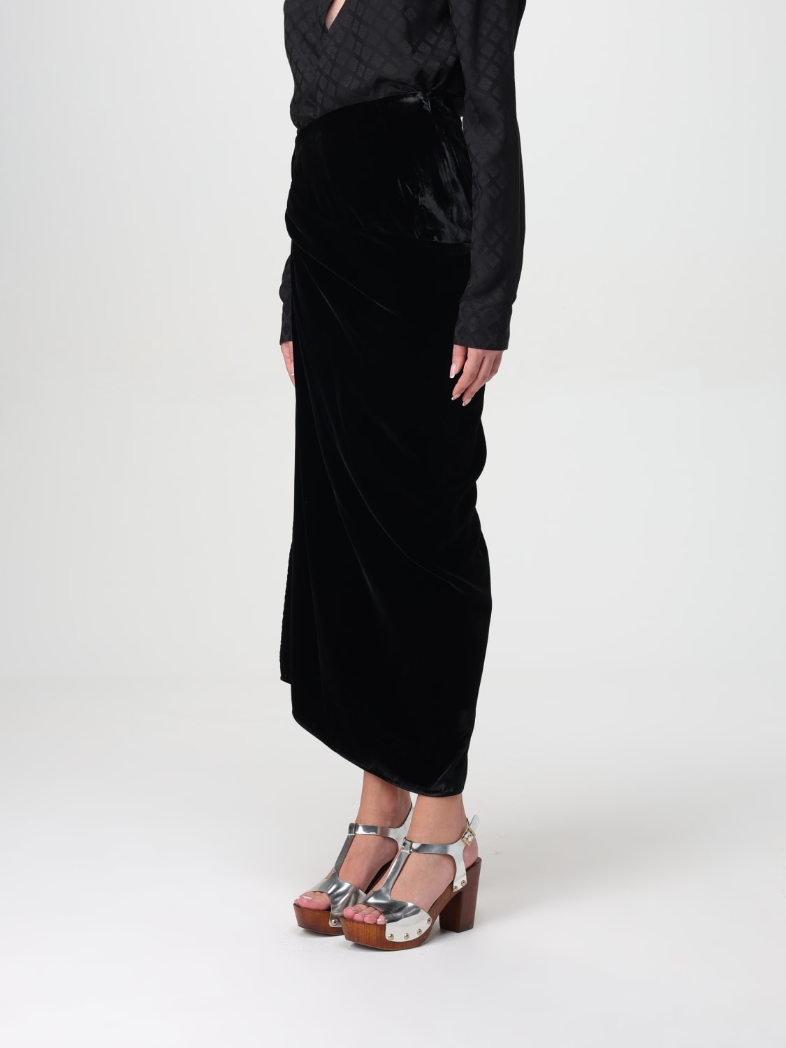 Giglio Gonna Midi Etro In Velluto