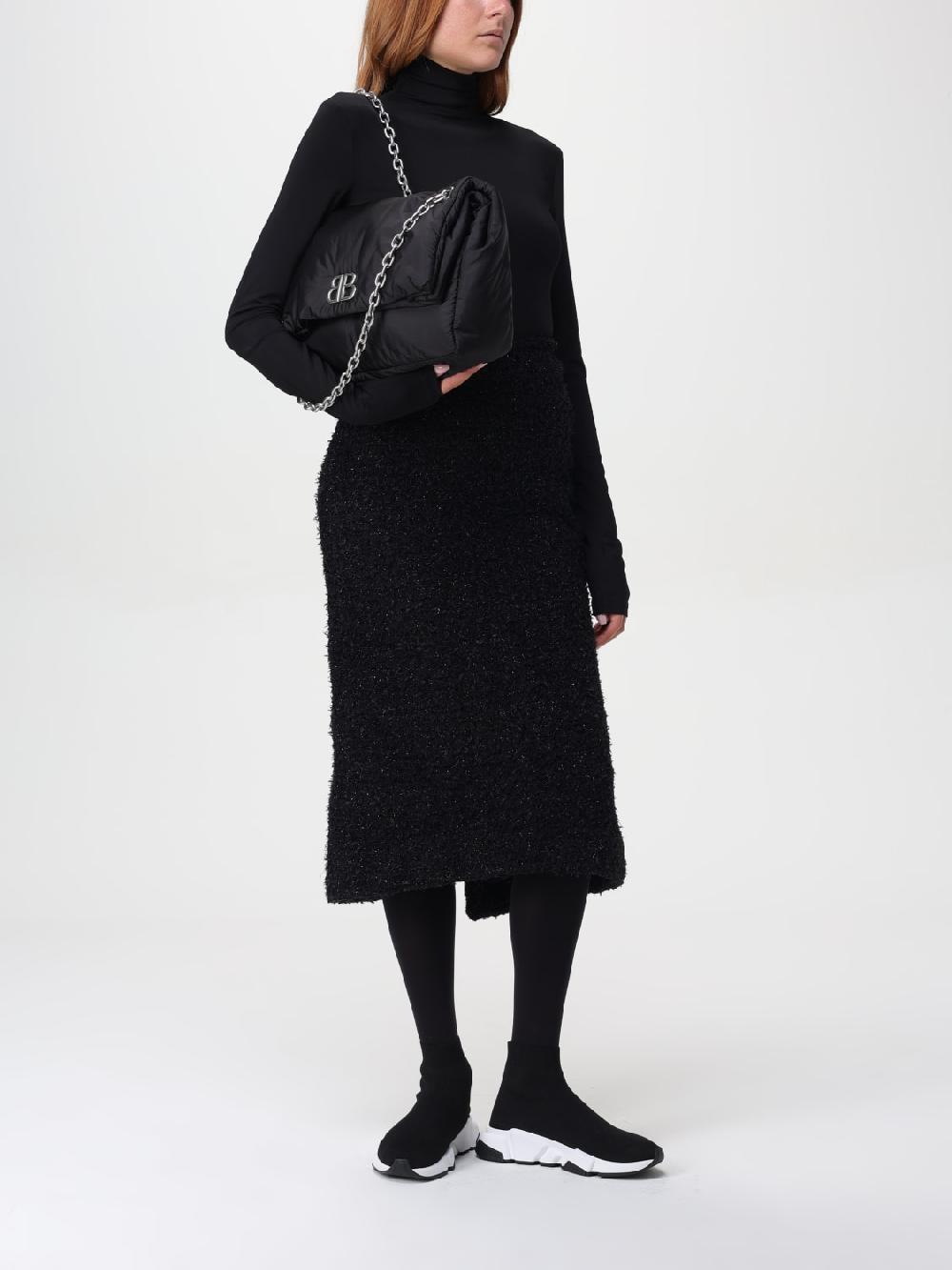 Giglio Gonna Midi In Tweed Balenciaga