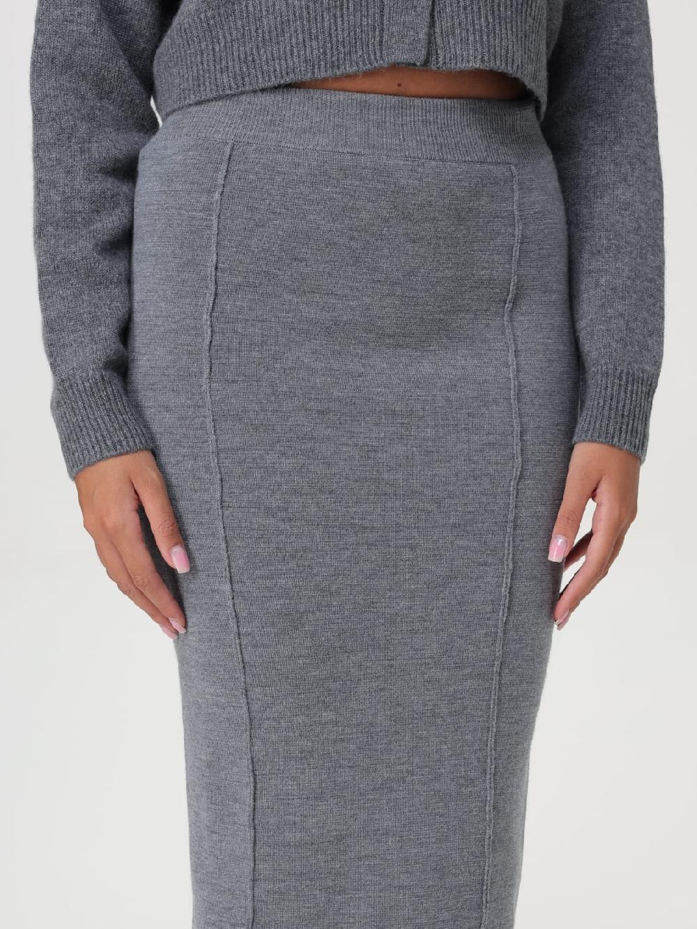 Giglio Gonna Midi Pinko In Misto Lana Stretch