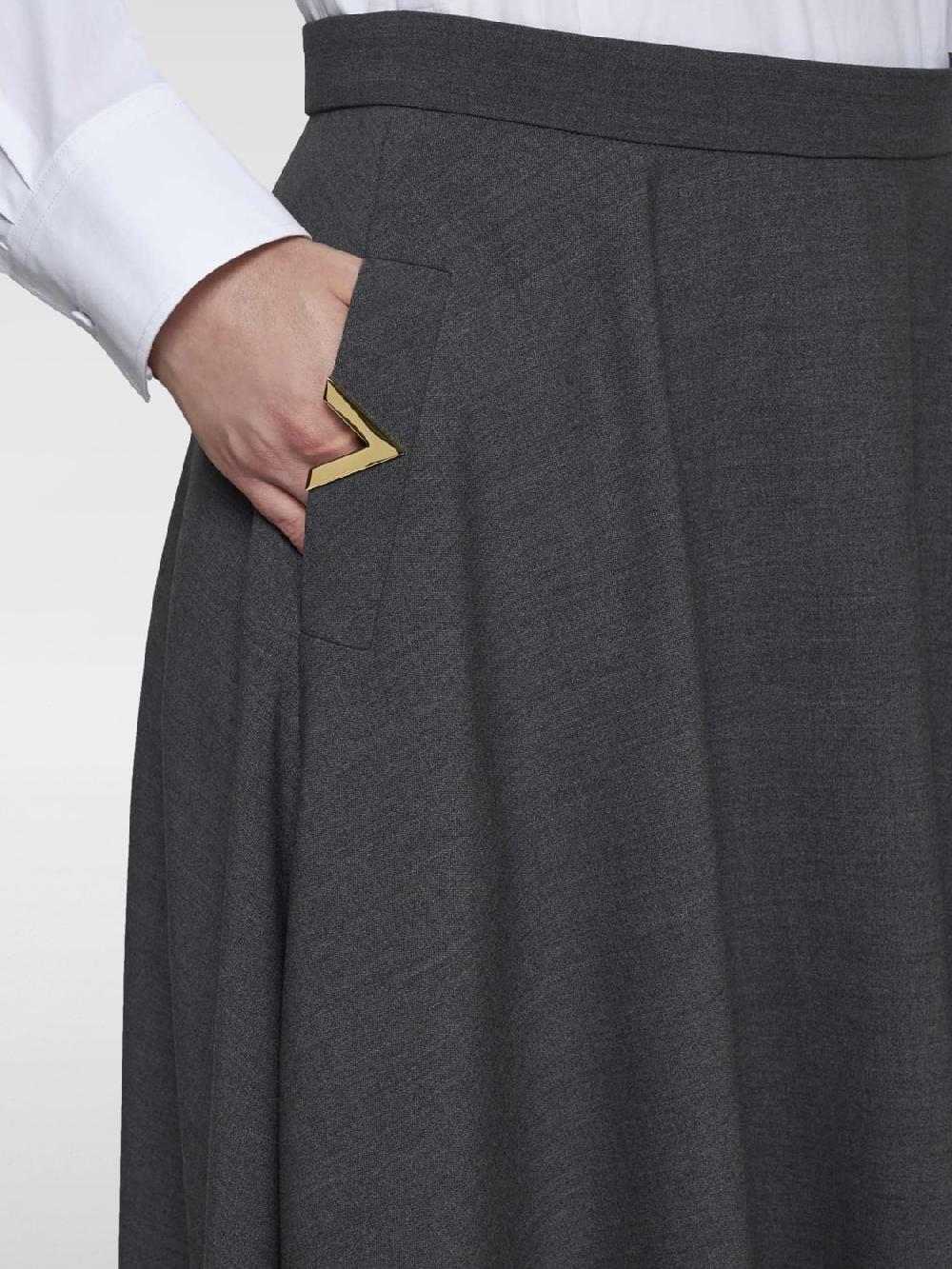 Giglio Gonna Midi Svasata VLogo Valentino