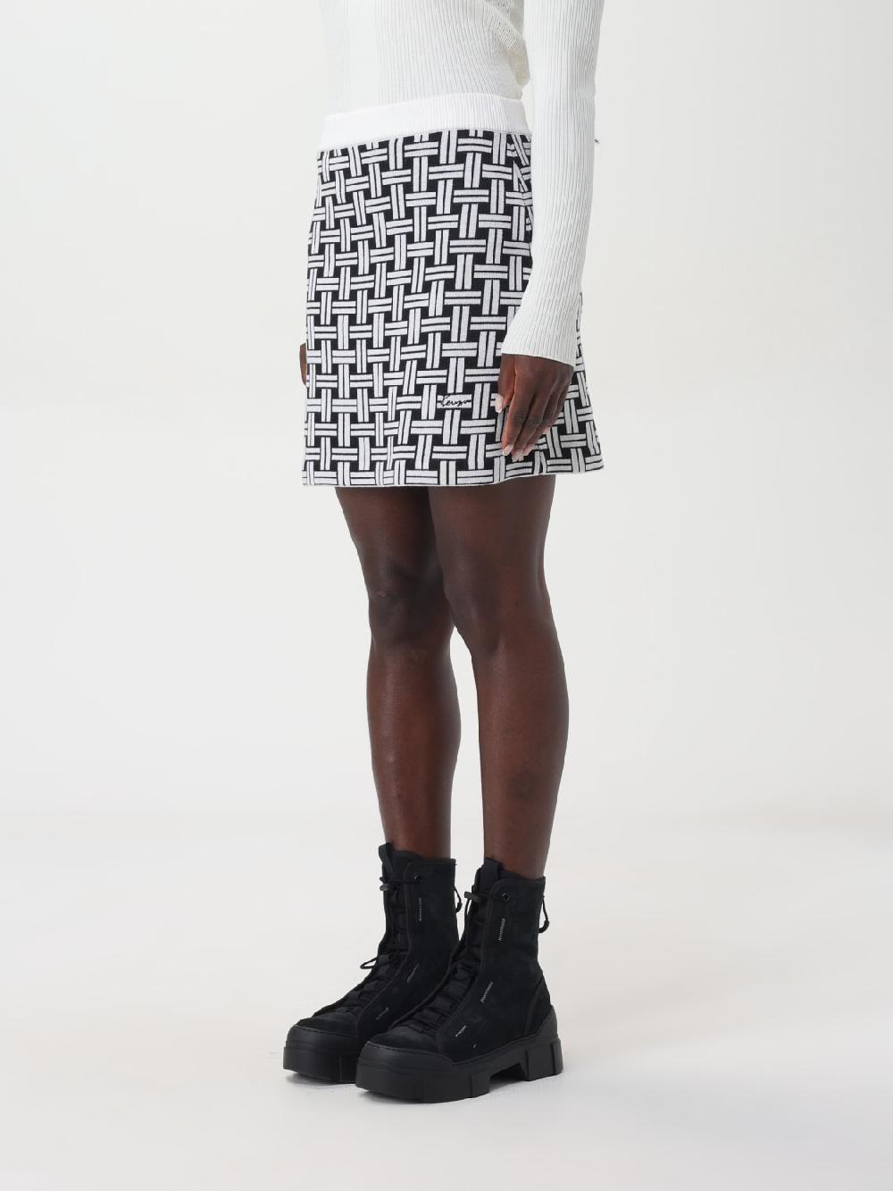 Giglio Gonna Mini A Fantasia Geometrica Kenzo