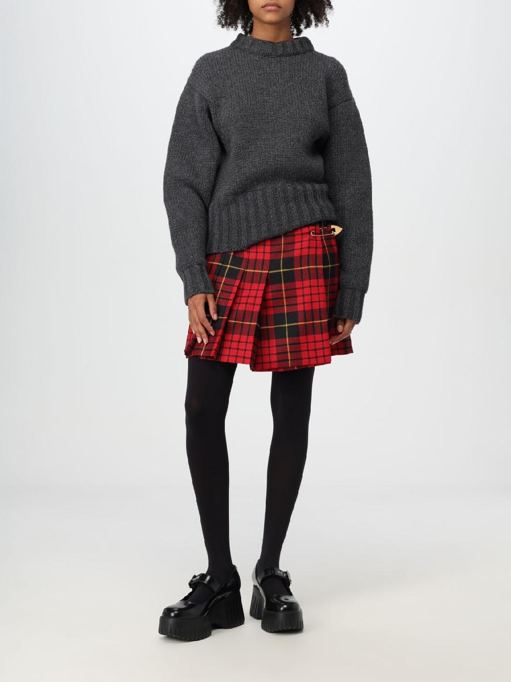 Giglio Gonna Mini Alexander McQueen In Lana Tartan