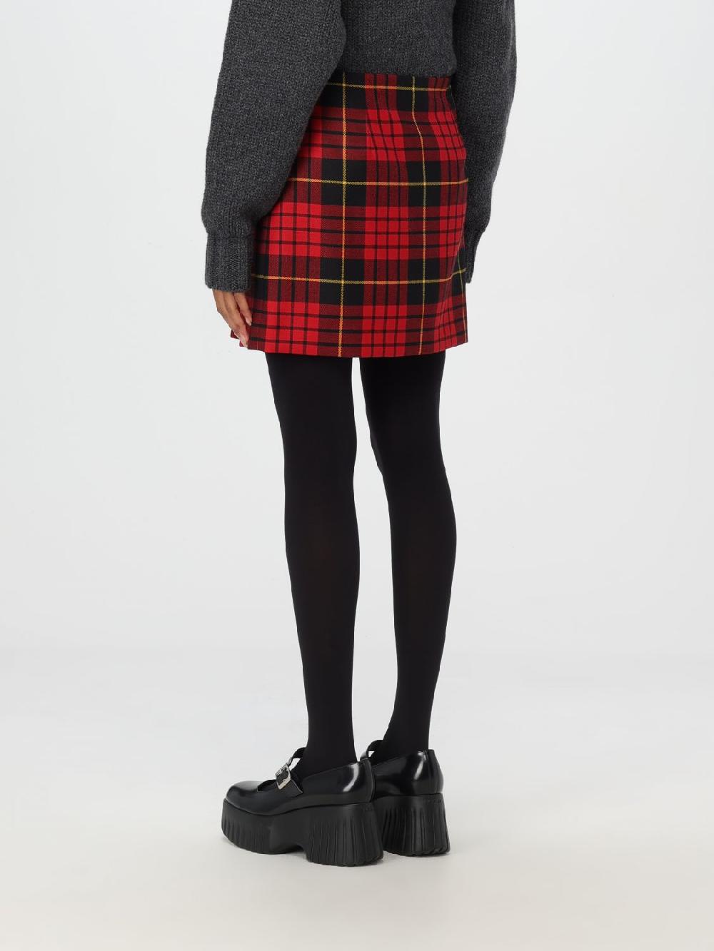 Giglio Gonna Mini Alexander McQueen In Lana Tartan