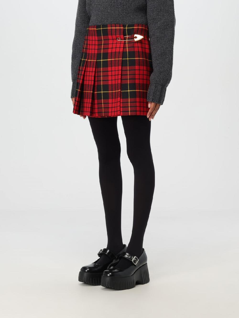 Giglio Gonna Mini Alexander McQueen In Lana Tartan