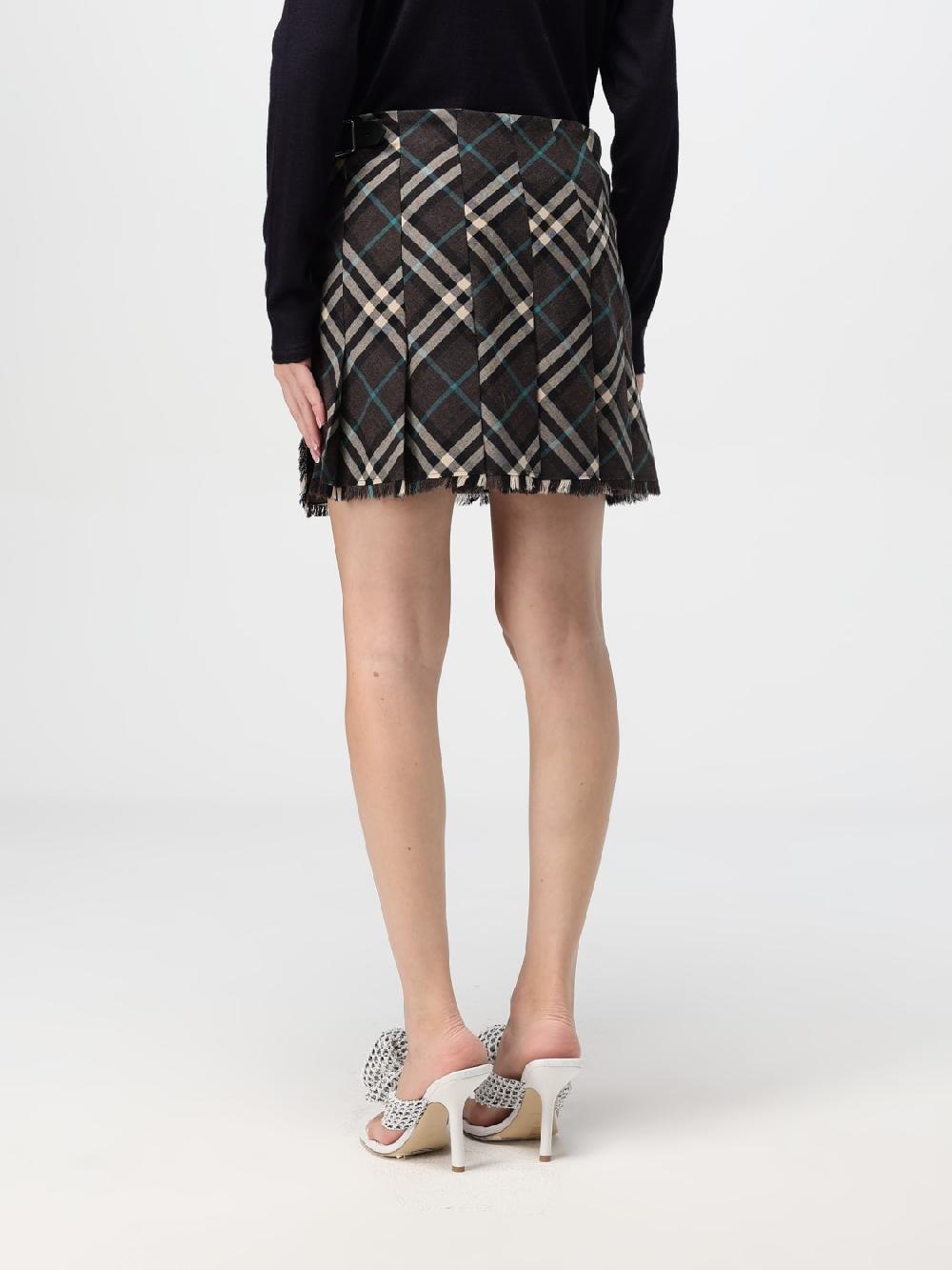 Giglio Gonna Mini Burberry In Misto Lana