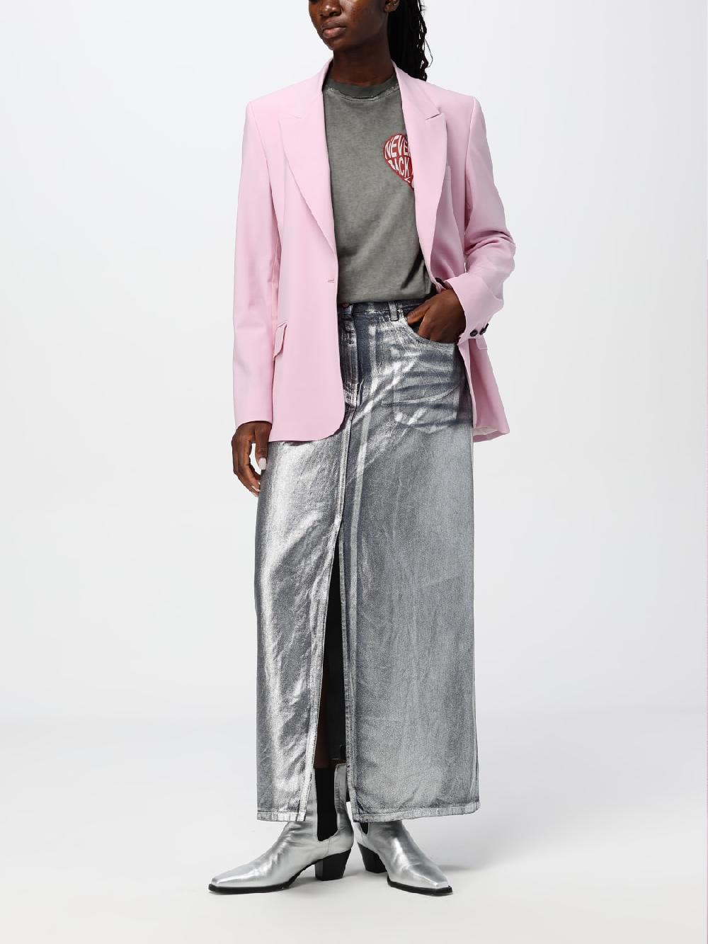 Giglio Gonna MSGM In Denim Laminato