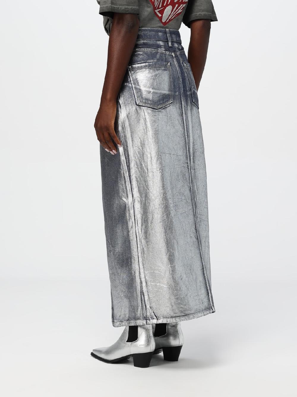 Giglio Gonna MSGM In Denim Laminato