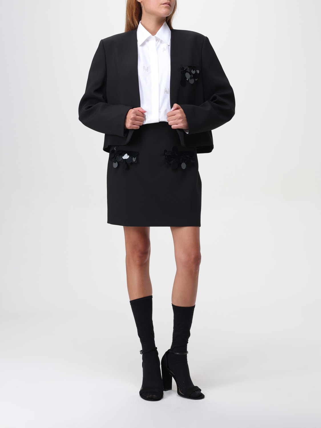 Giglio Gonna MSGM In Viscosa Con Paillettes