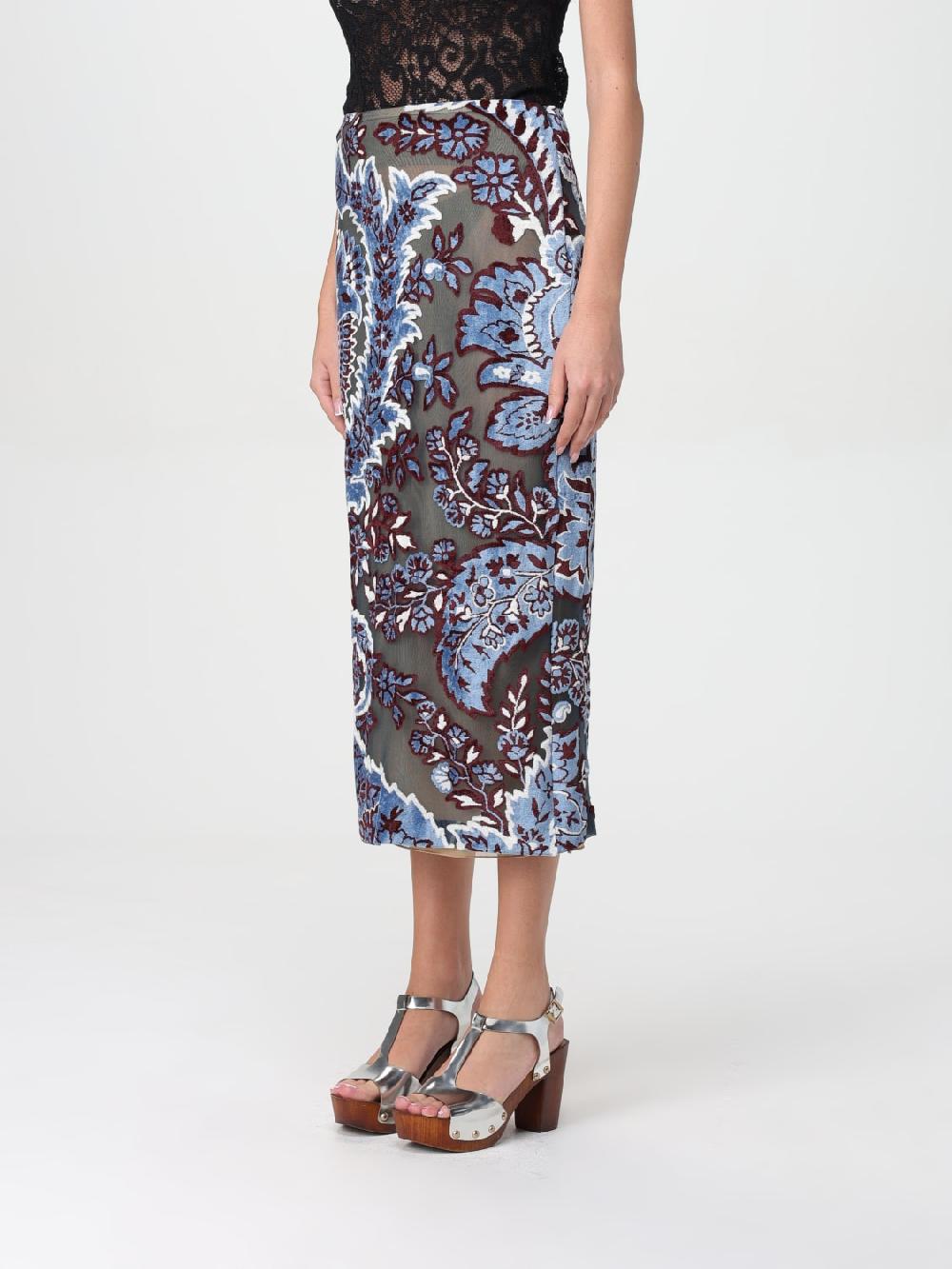 Giglio Gonna Paisley Etro In Viscosa