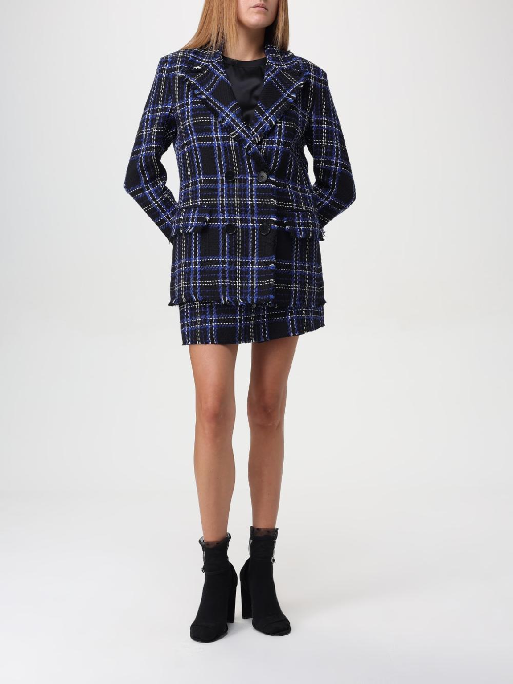 Giglio Gonna Pantalone MSGM In Misto Lana Tartan