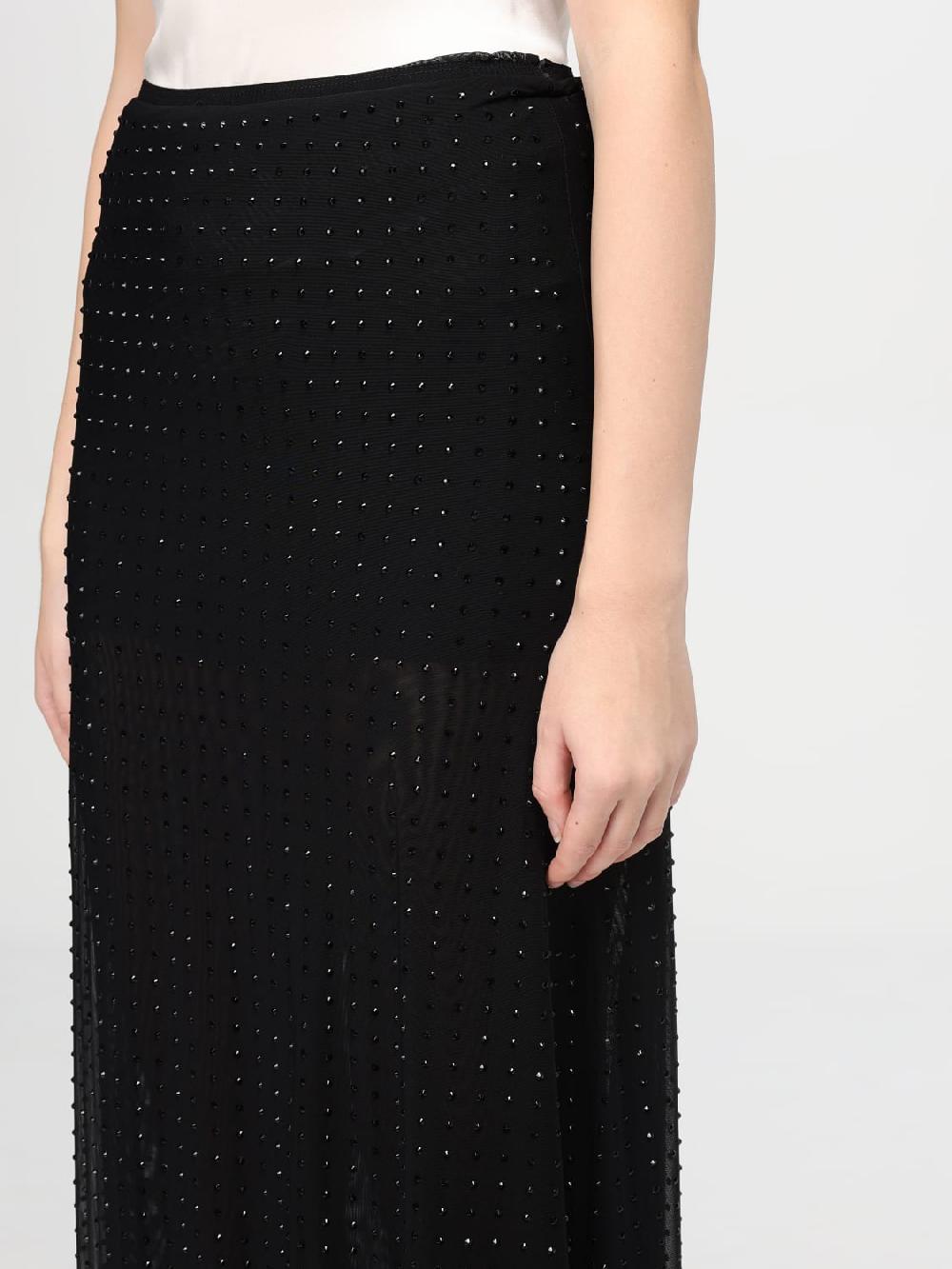 Giglio Gonna Pinko In Crêpe Con Strass