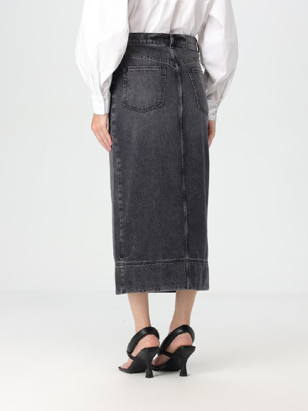 Giglio Gonna Pinko In Denim Di Cotone
