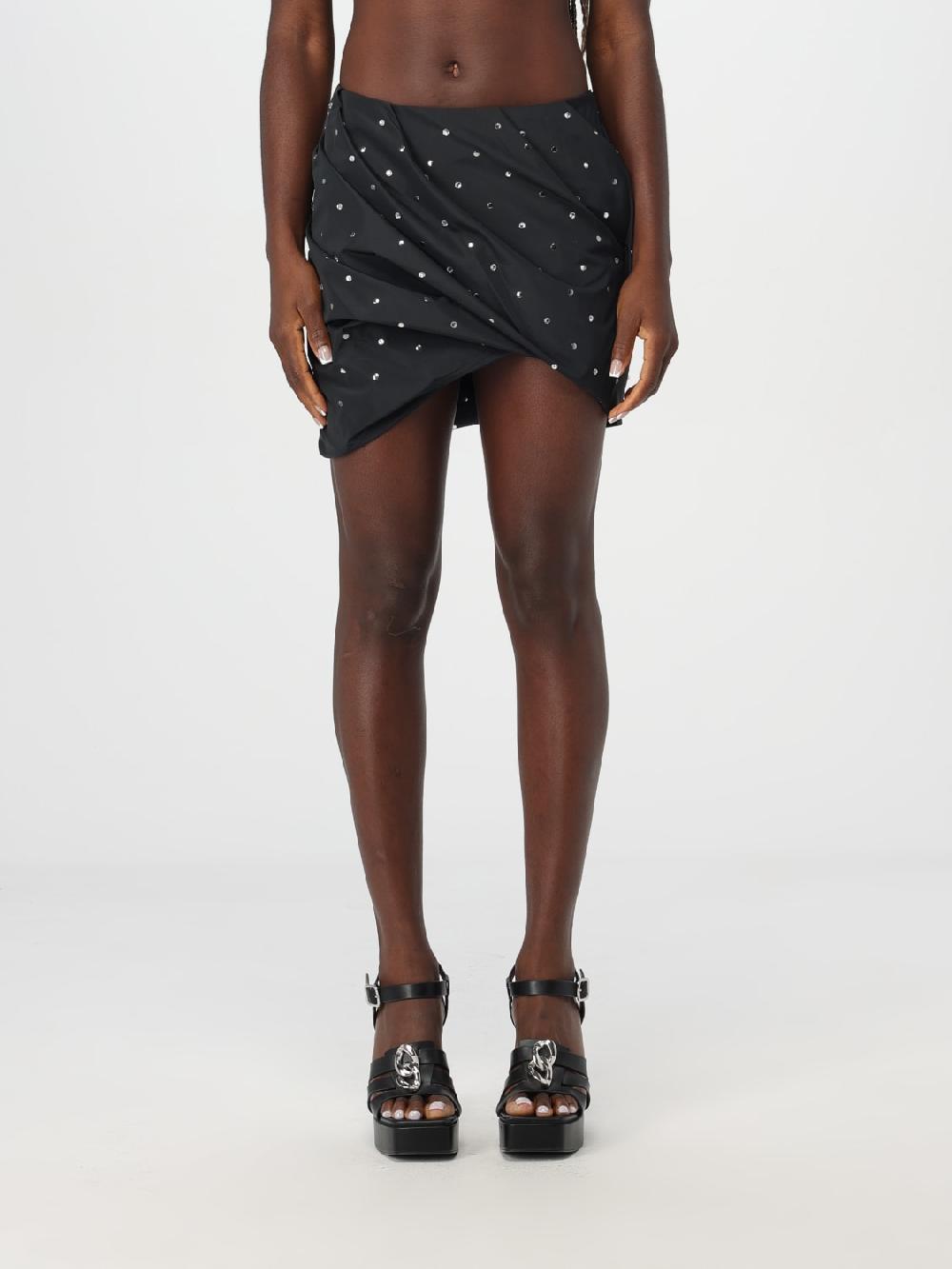 Giglio Gonna Pinko in jersey stretch con strass