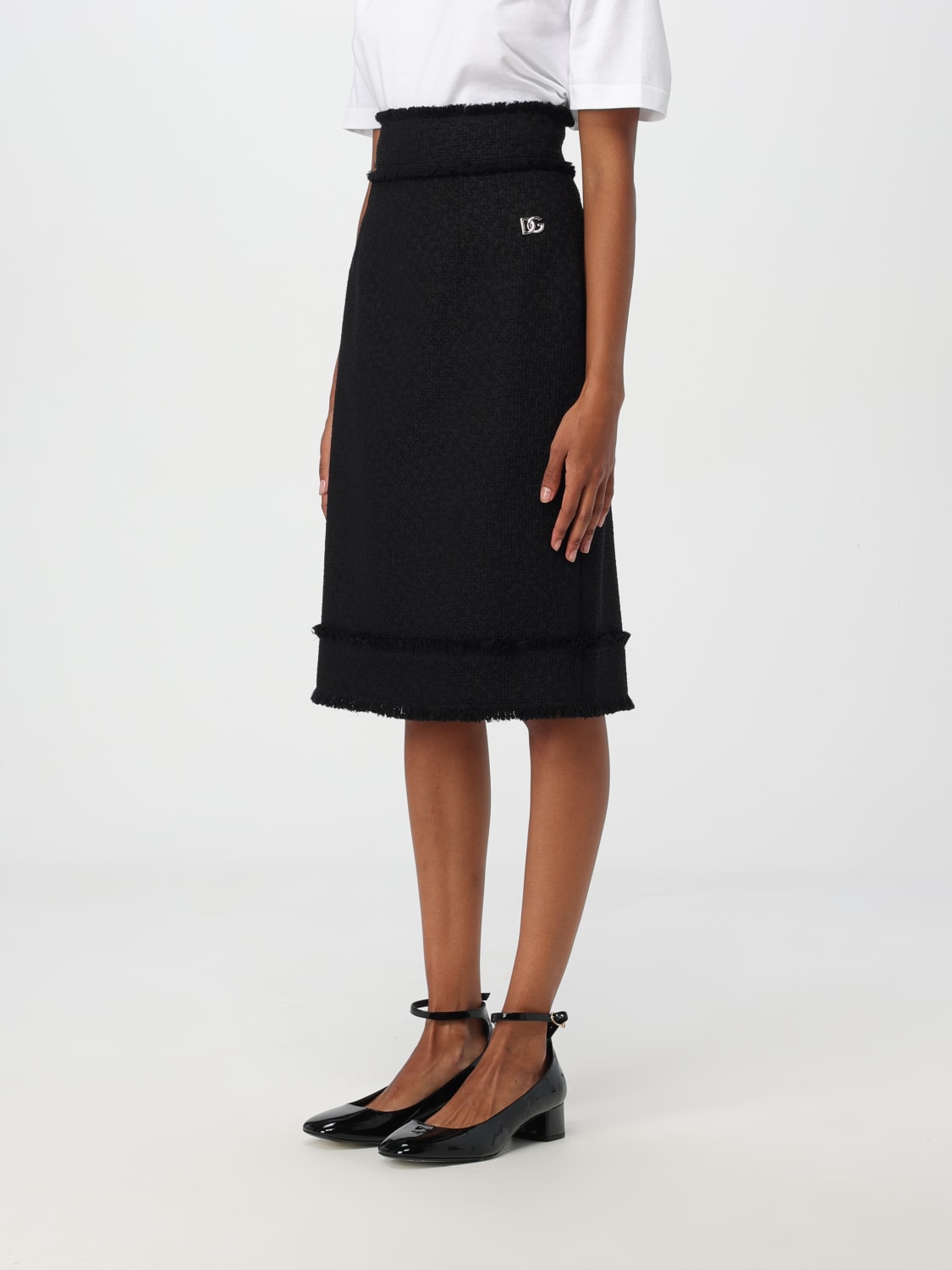 Giglio Gonna Raschel Dolce & Gabbana In Lana Vergine