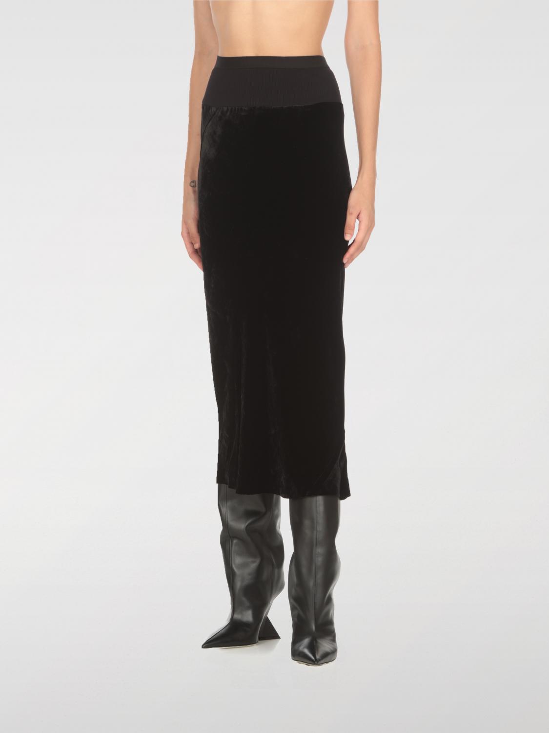 Giglio Gonna Rick Owens in viscosa e seta