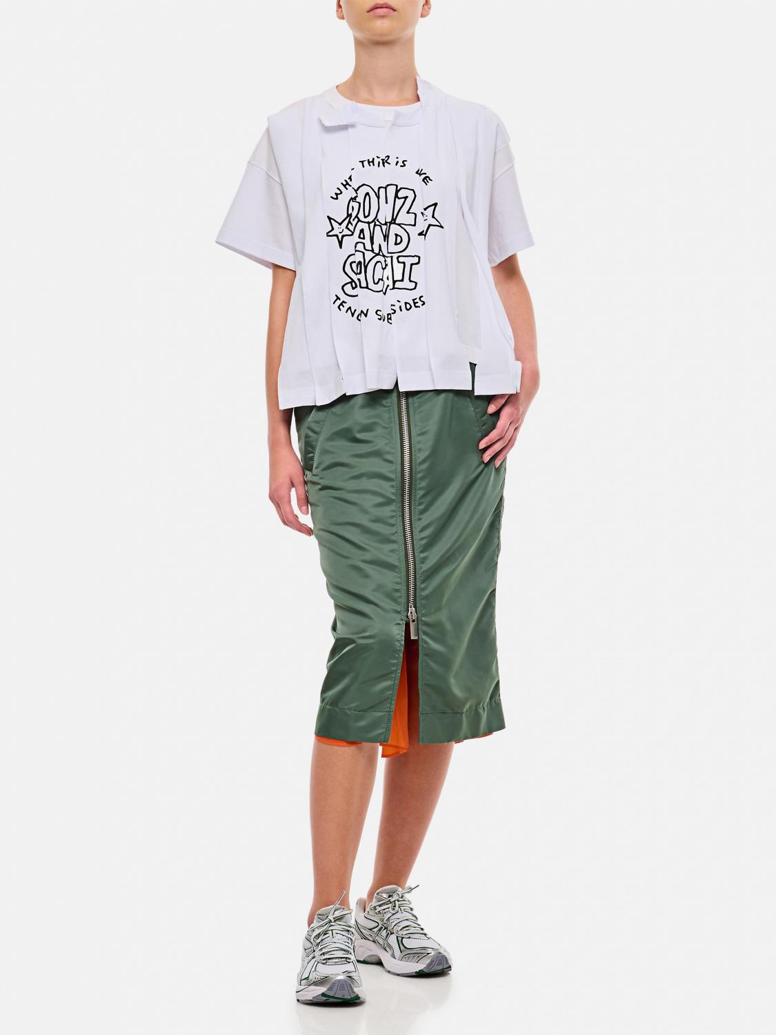Giglio Gonna Sacai In Nylon