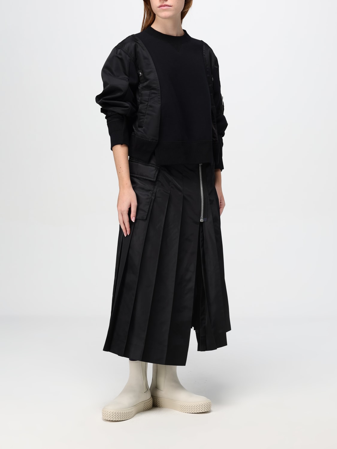 Giglio Gonna Sacai In Nylon