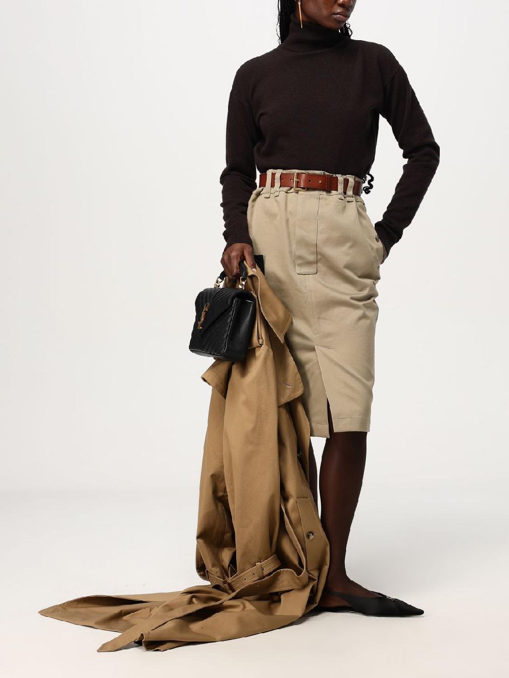 Giglio Gonna Saint Laurent In Gabardine