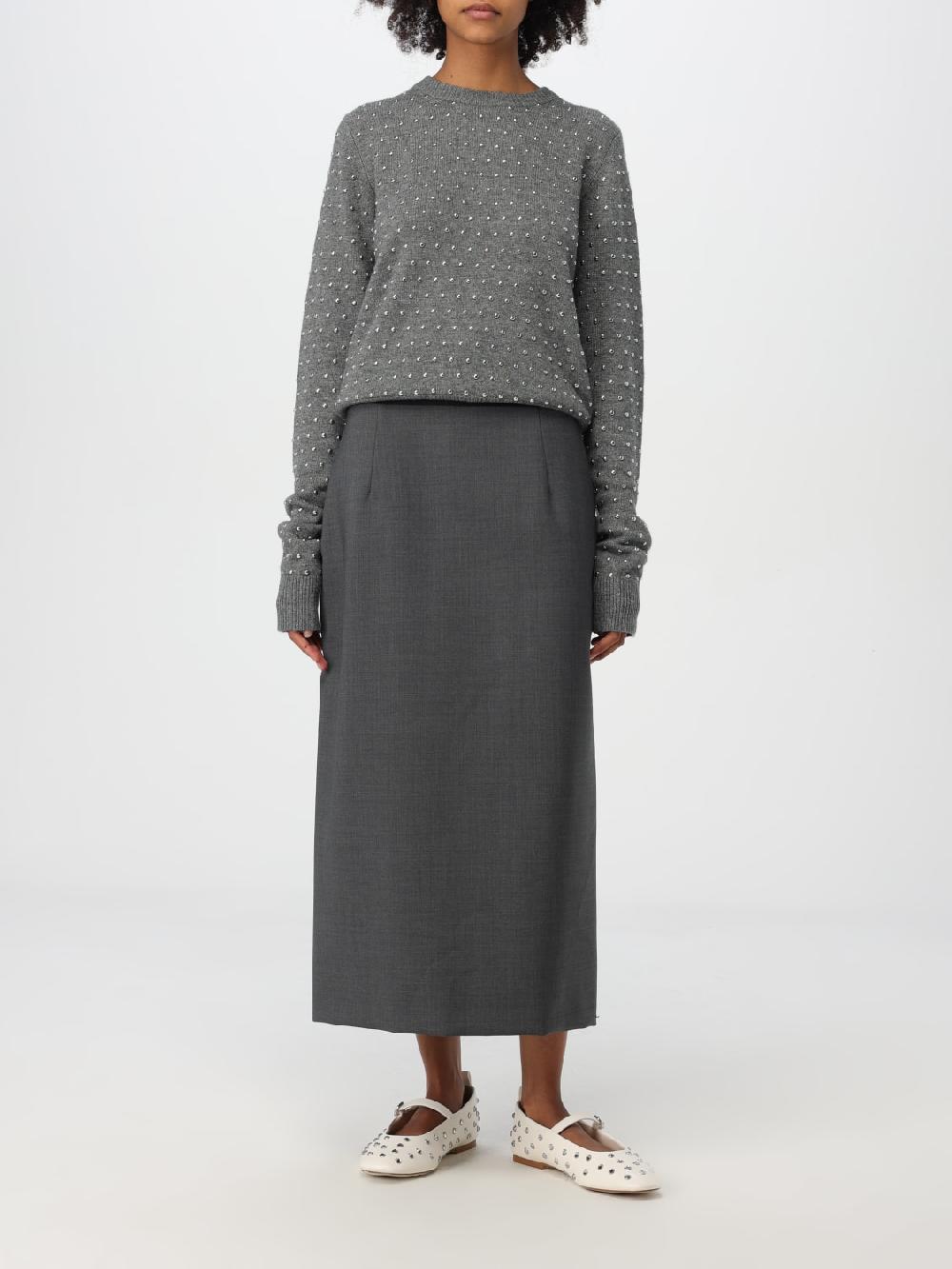 Giglio Gonna Sportmax In Lana Vergine