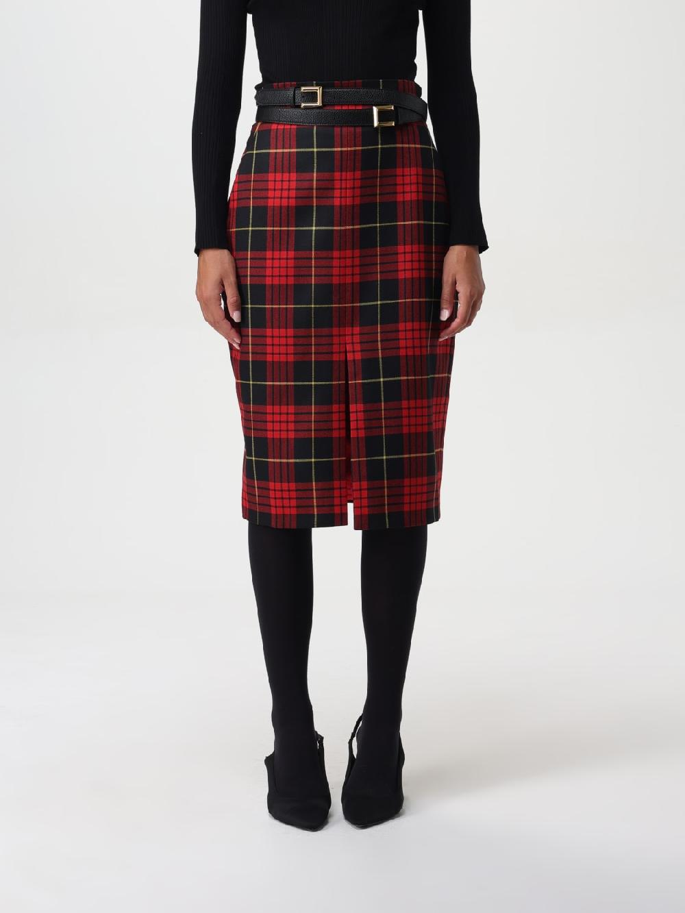 Giglio Gonna tartan Elisabetta Franchi
