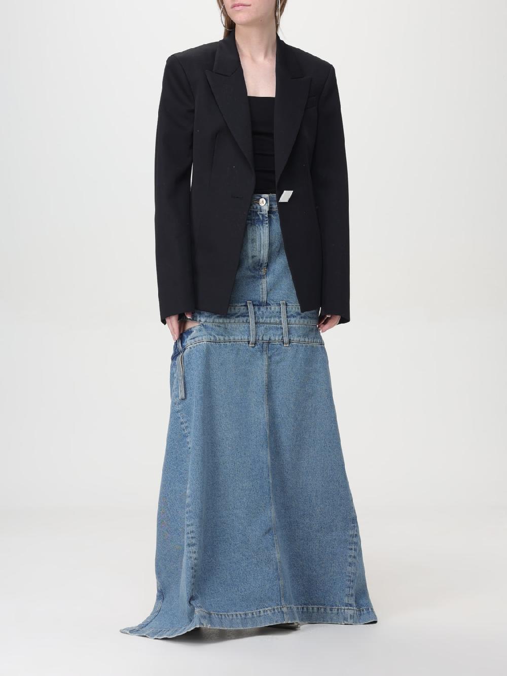 Giglio Gonna The Attico Cut-out In Denim