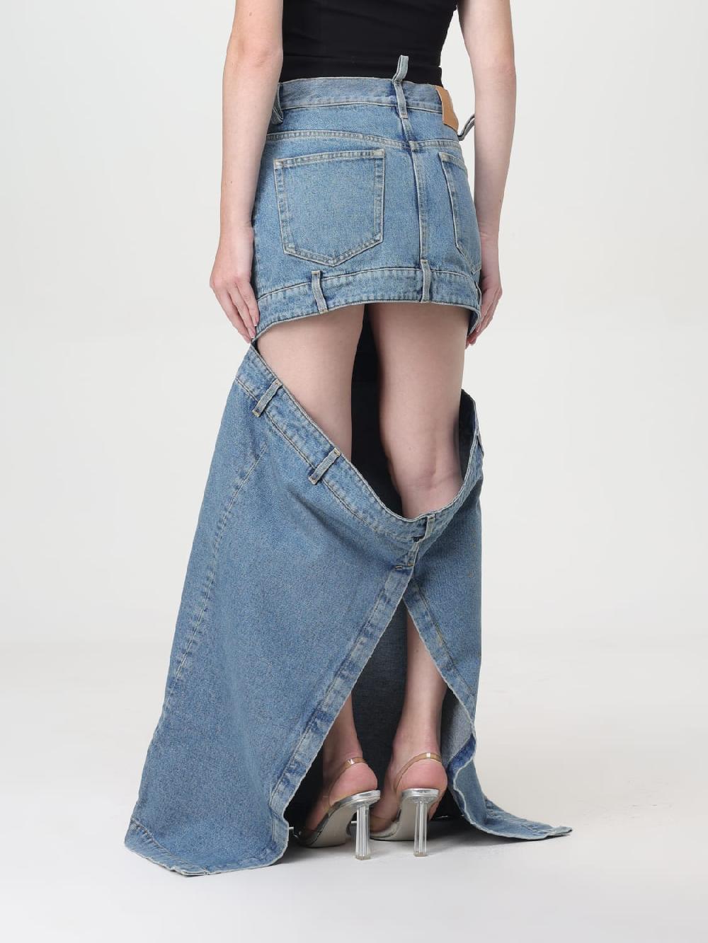 Giglio Gonna The Attico Cut-out In Denim