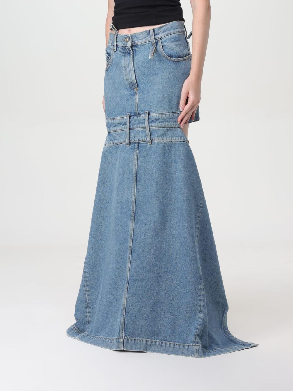 Giglio Gonna The Attico Cut-out In Denim