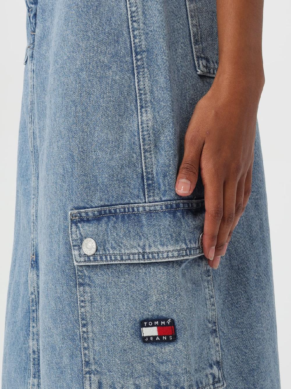 Giglio Gonna Tommy Jeans In Denim Di Cotone