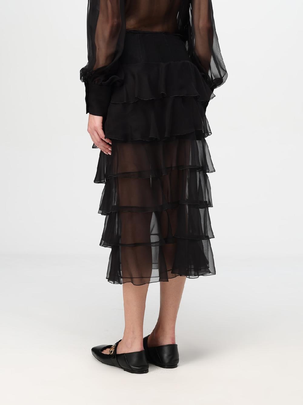 Giglio Gonna Valentino In Chiffon Di Seta