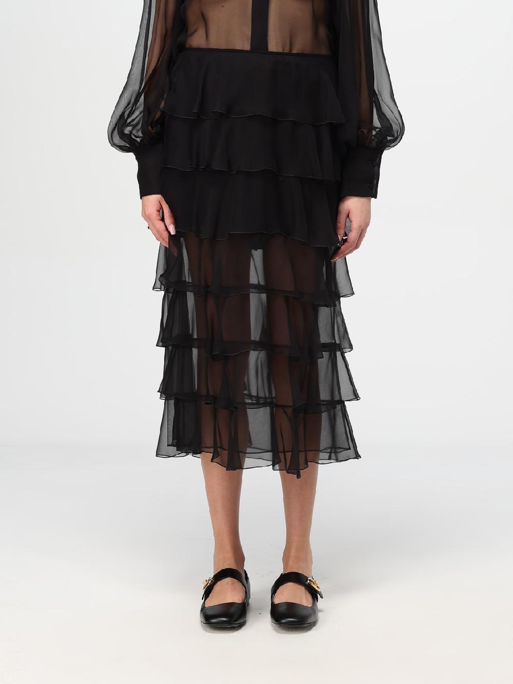 Giglio Gonna Valentino in chiffon di seta