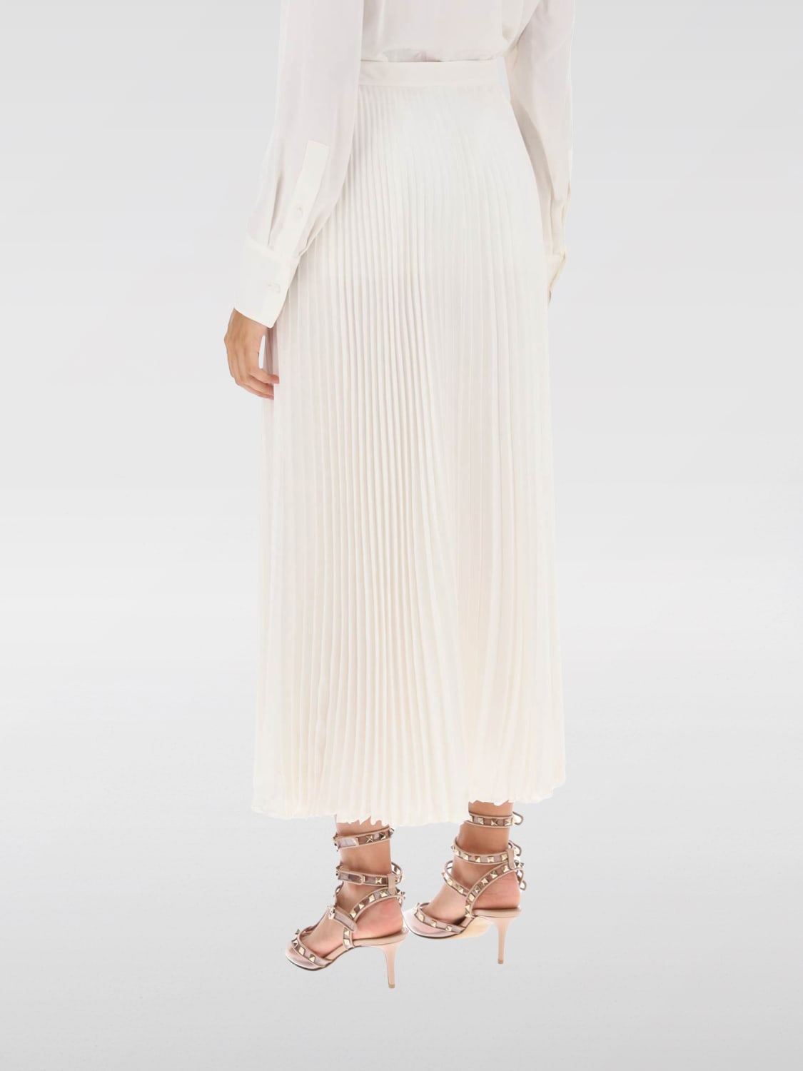 Giglio Gonna Valentino in seta plissettata