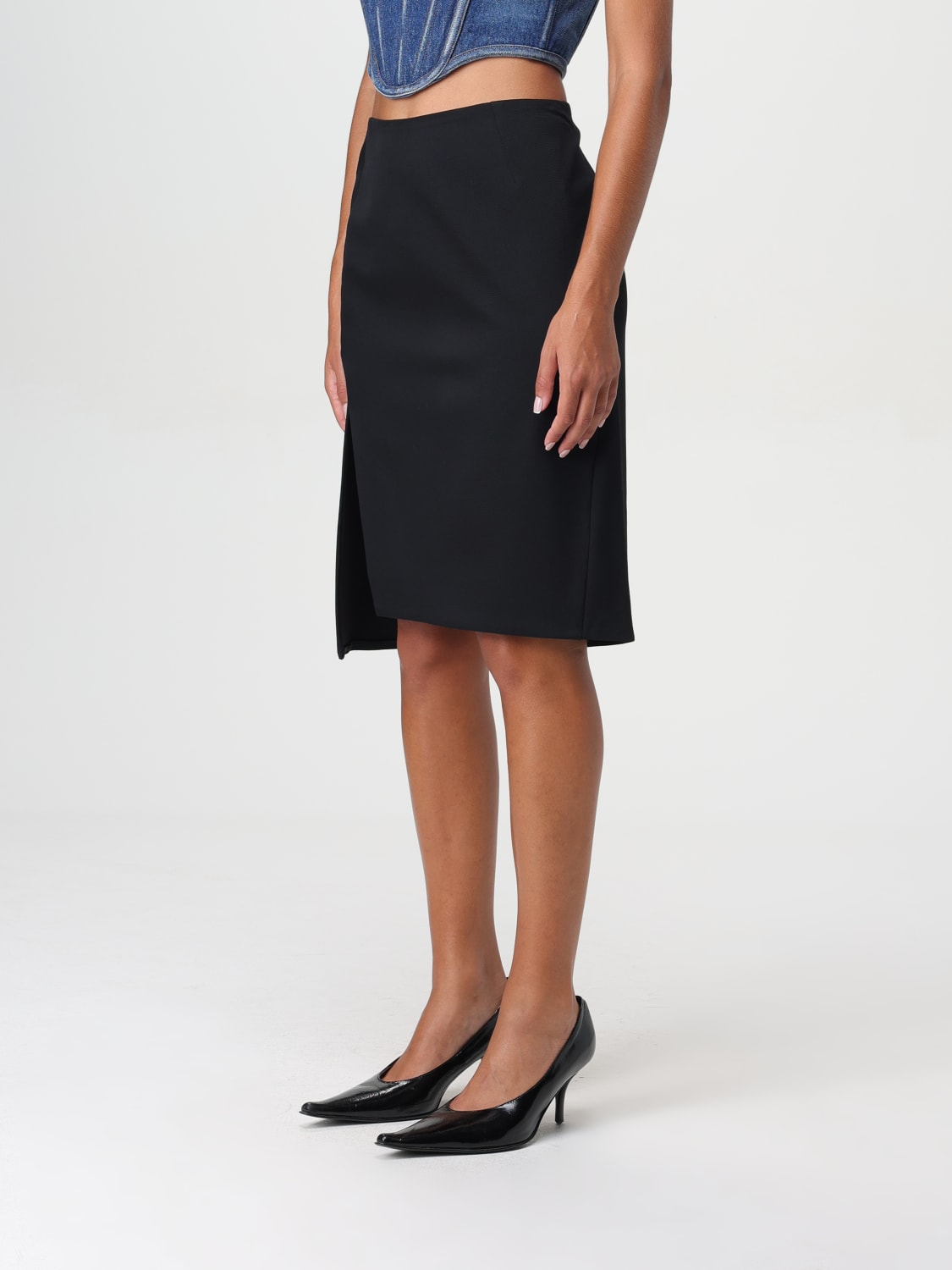 Giglio Gonna Versace Misto Lana Vergine