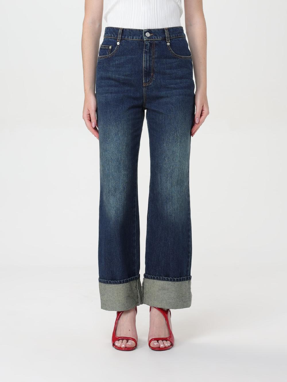 Giglio Jeans a vita alta Alexander McQueen