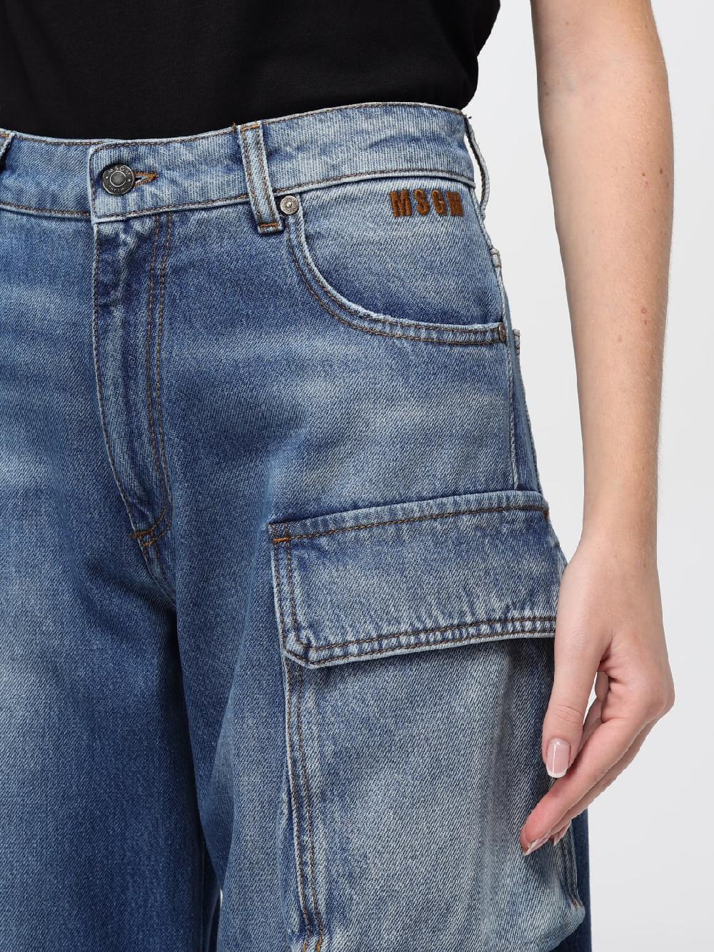 Giglio Jeans Cargo MSGM In Denim