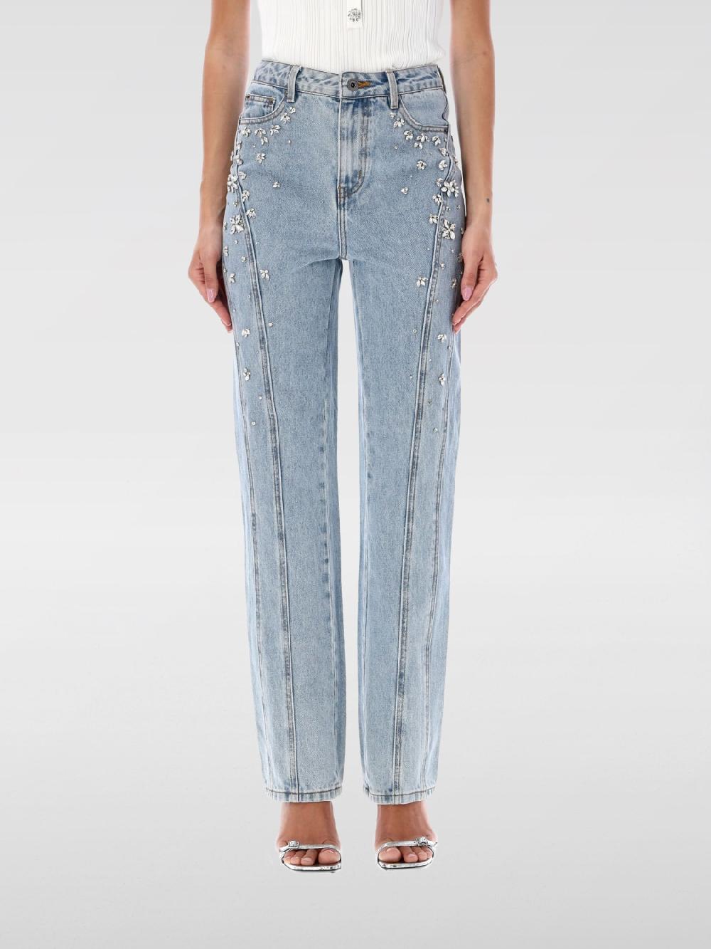 Giglio Jeans con cristalli Self-Portrait