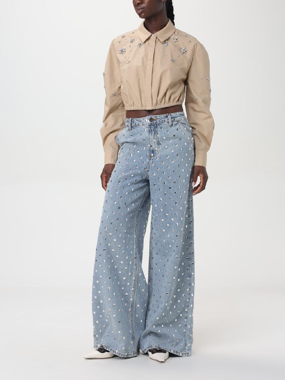 Giglio Jeans Con Strass All-over Self-Portrait