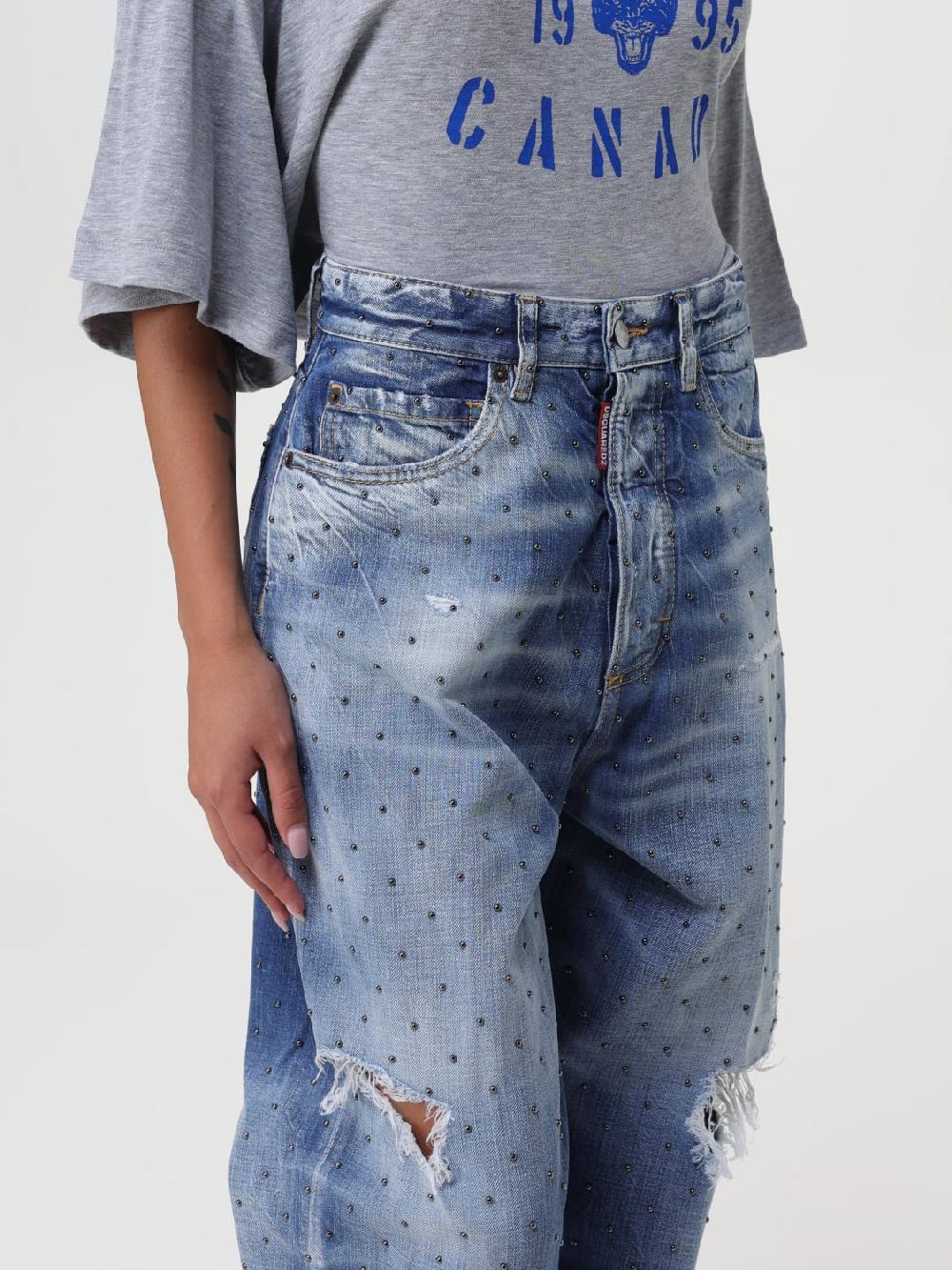 Giglio Jeans Dsquared2 In Denim Used Con Strass