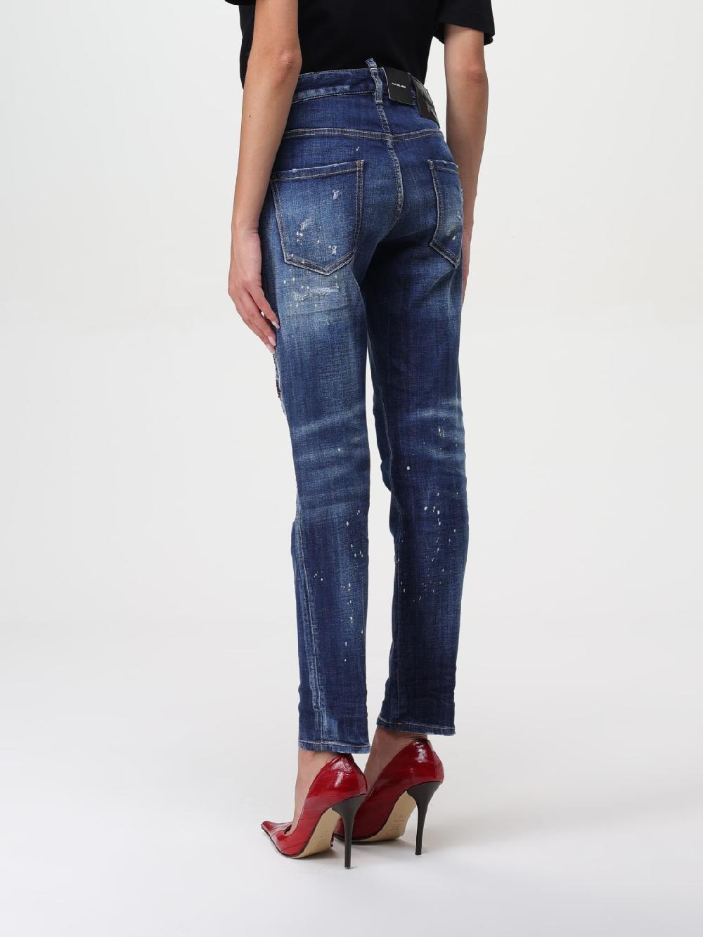 Giglio Jeans Dsquared2 In Denim Used Con Strass