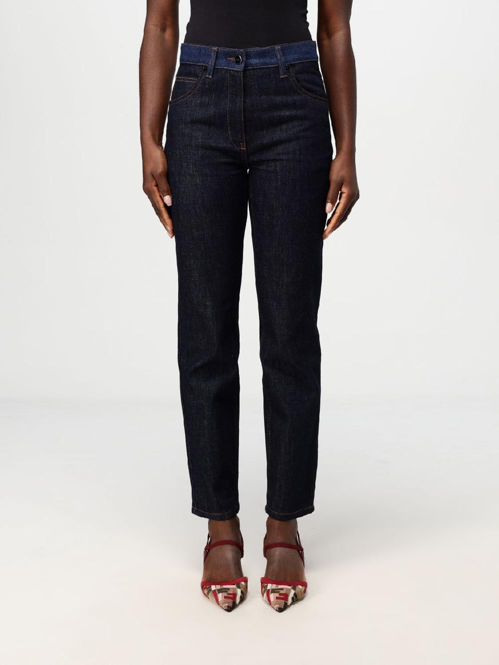 Giglio Jeans Fendi in denim di cotone