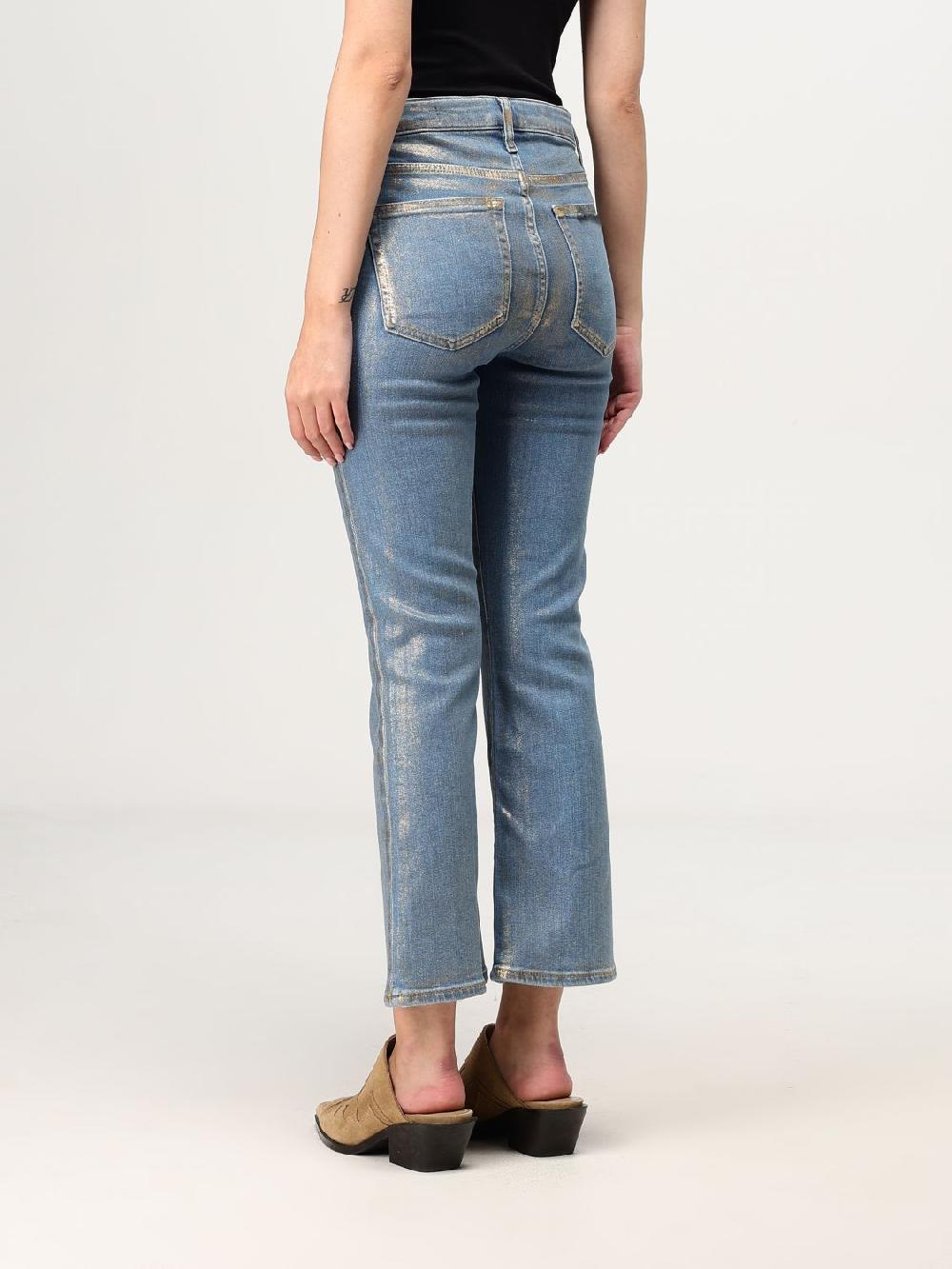 Giglio Jeans Frame In Denim Lamè