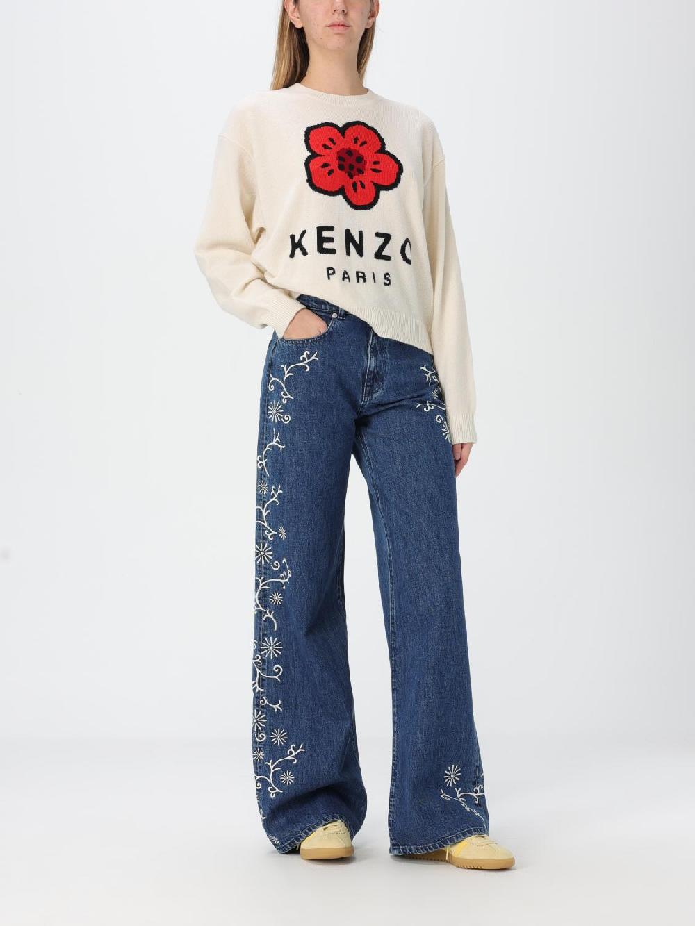Giglio Jeans Kenzo In Denim Con Ricami