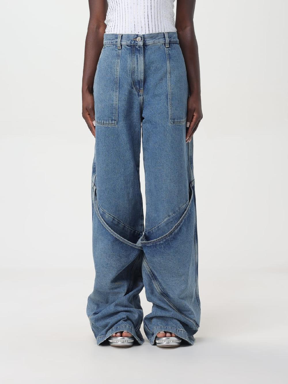 Giglio Jeans largo The Attico con toppe