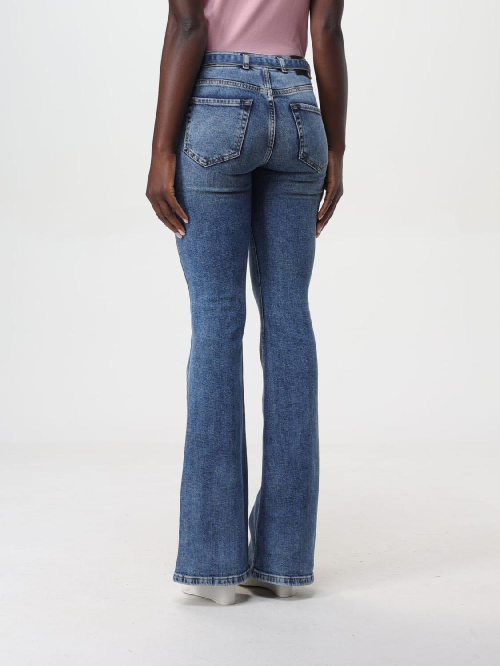 Giglio Jeans Pinko In Denim Di Cotone Con Cinta