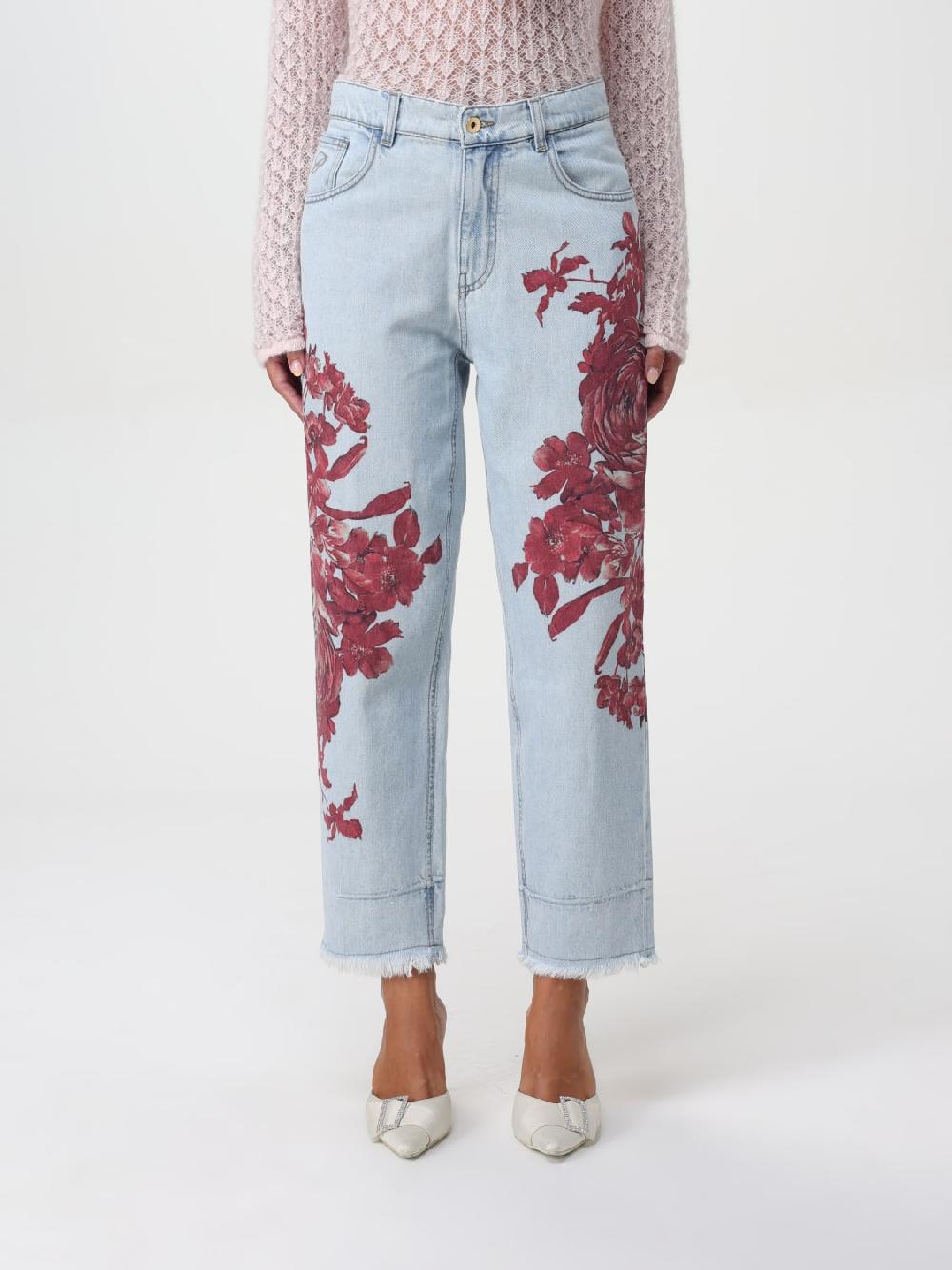 Giglio Jeans ricamato Blumarine