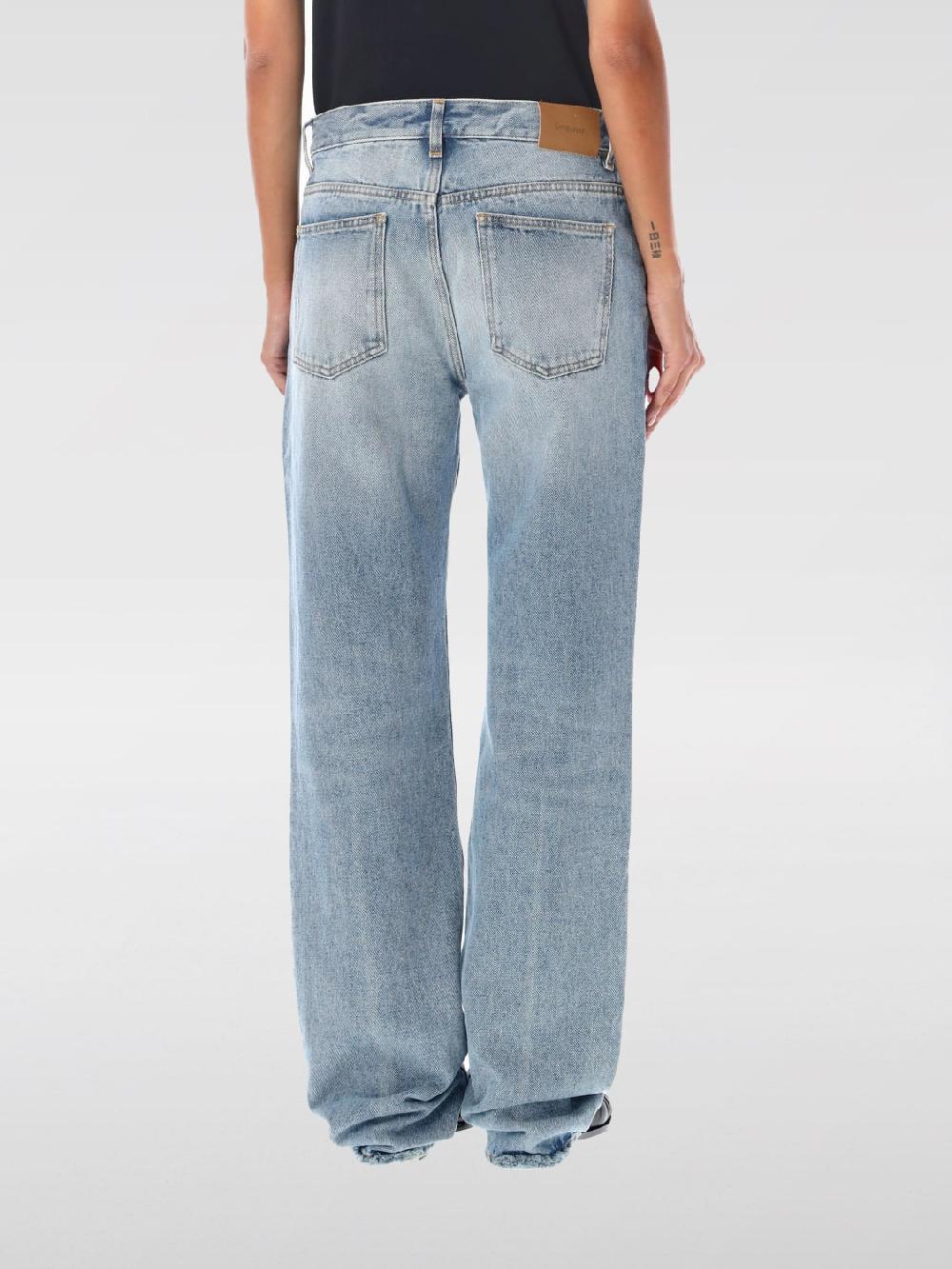 Giglio Jeans Saint Laurent In Denim Di Cotone