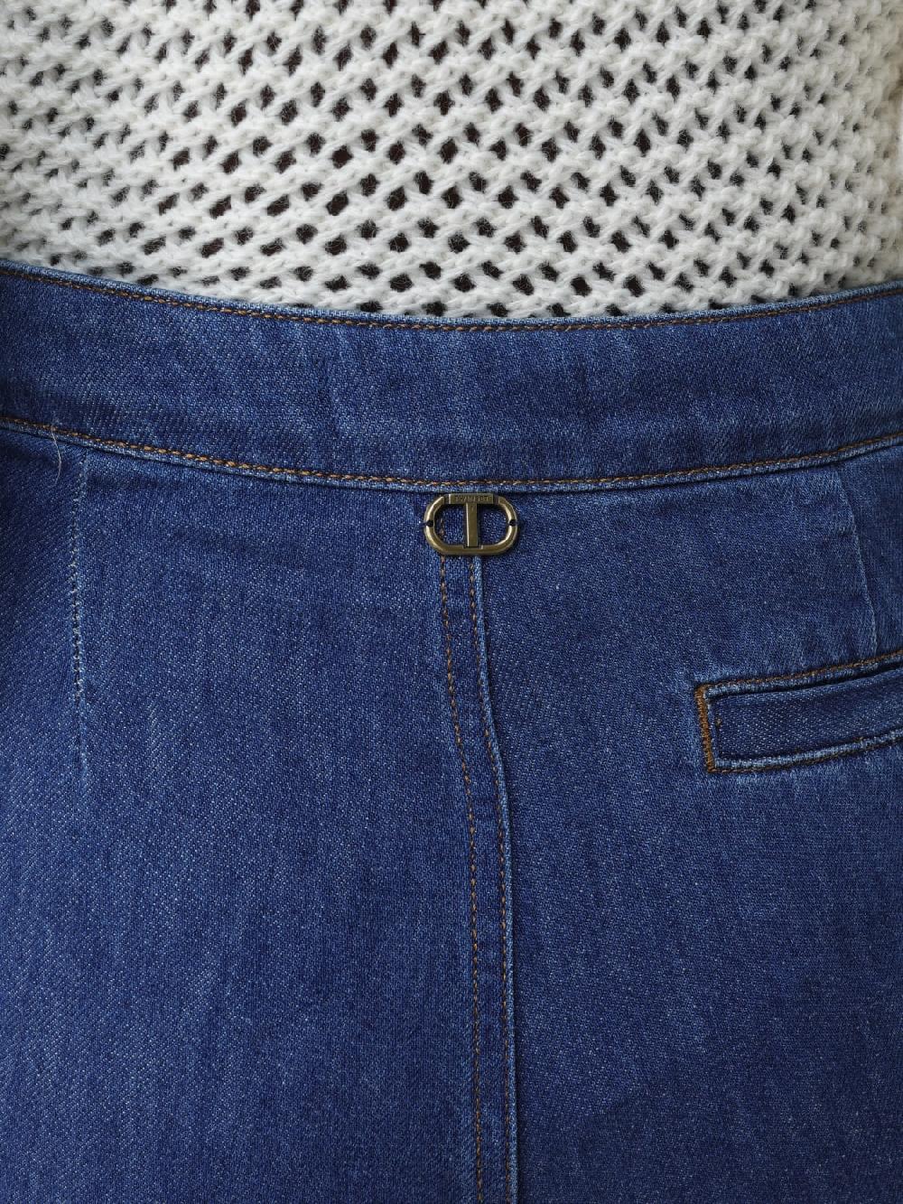 Giglio Jeans Twinset In Denim Di Cotone