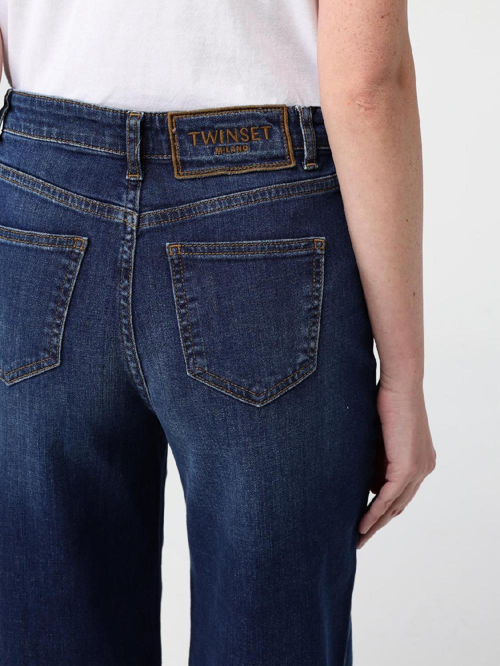 Giglio Jeans Twinset In Denim Di Cotone