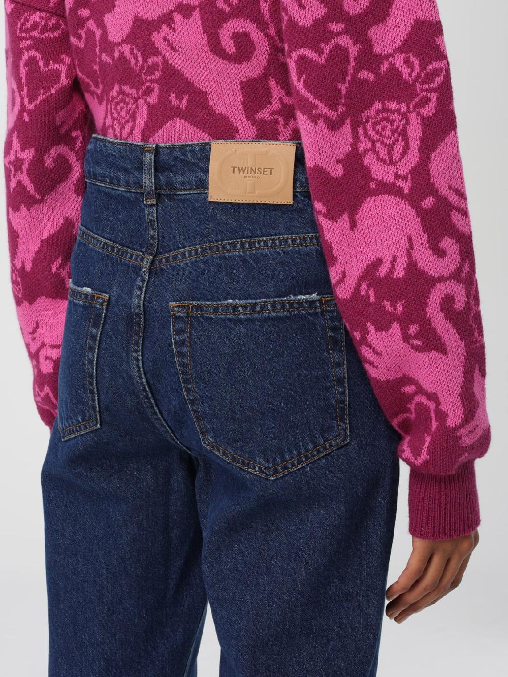 Giglio Jeans Twinset In Denim Di Cotone